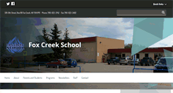 Desktop Screenshot of foxcreekschool.ca