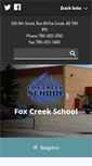 Mobile Screenshot of foxcreekschool.ca